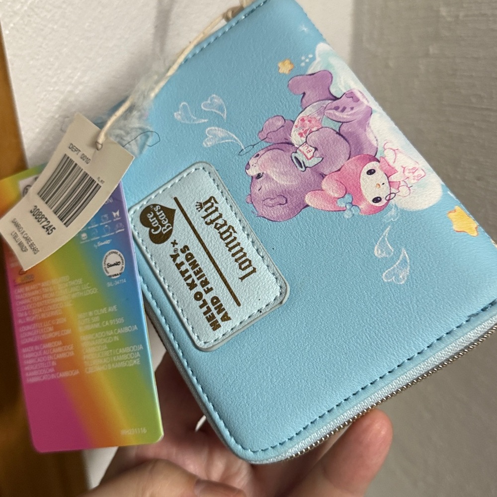 HELLO Kitty/Carebear🌈Loungefly Wallet+🧸🎀NIB Stuffed Set+You Suck💗lip balm - Picture 5 of 16
